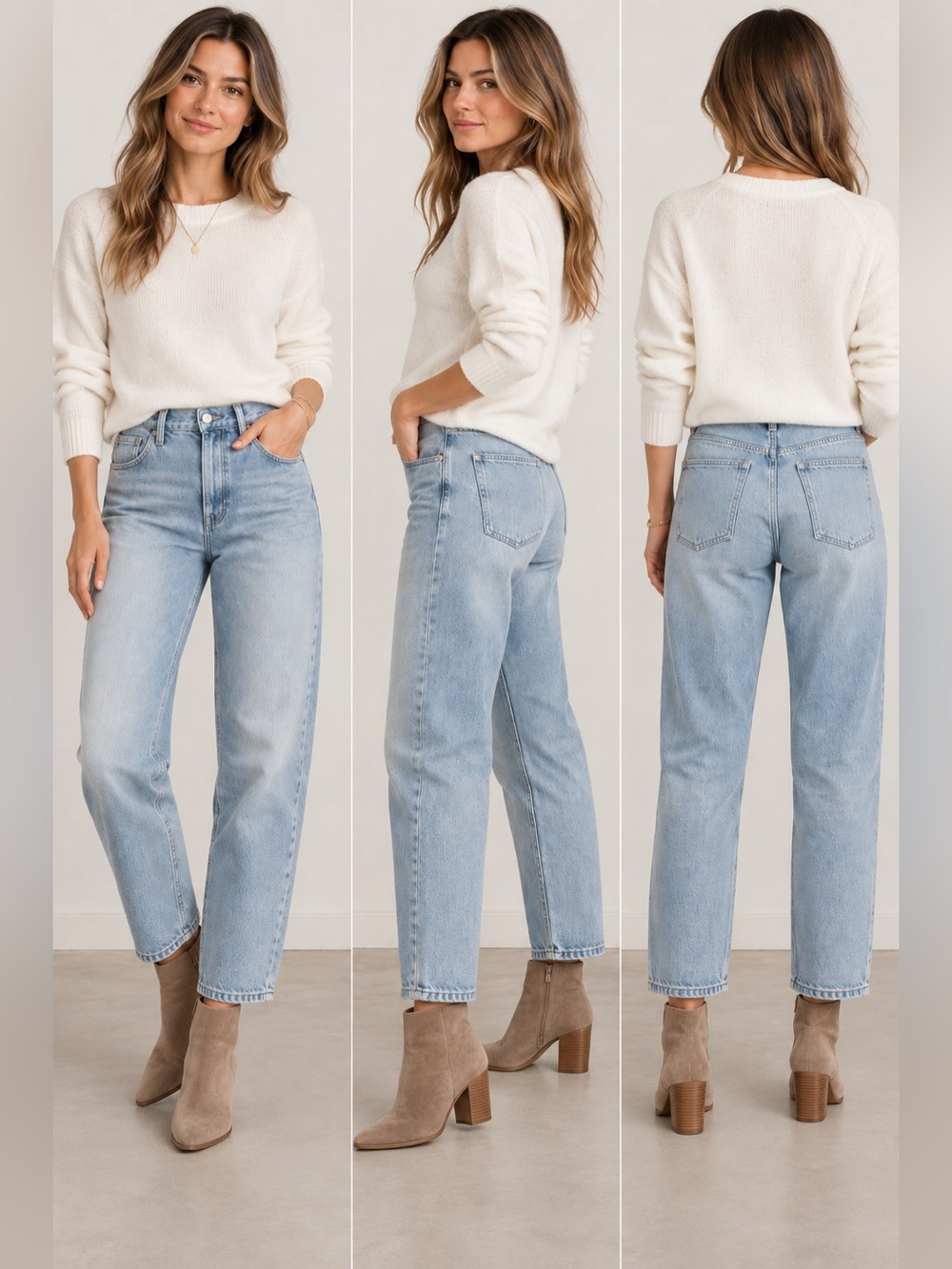 Everlane Summer Slouch Jeans 28 Light Wash Organic Cotton Button Fly
